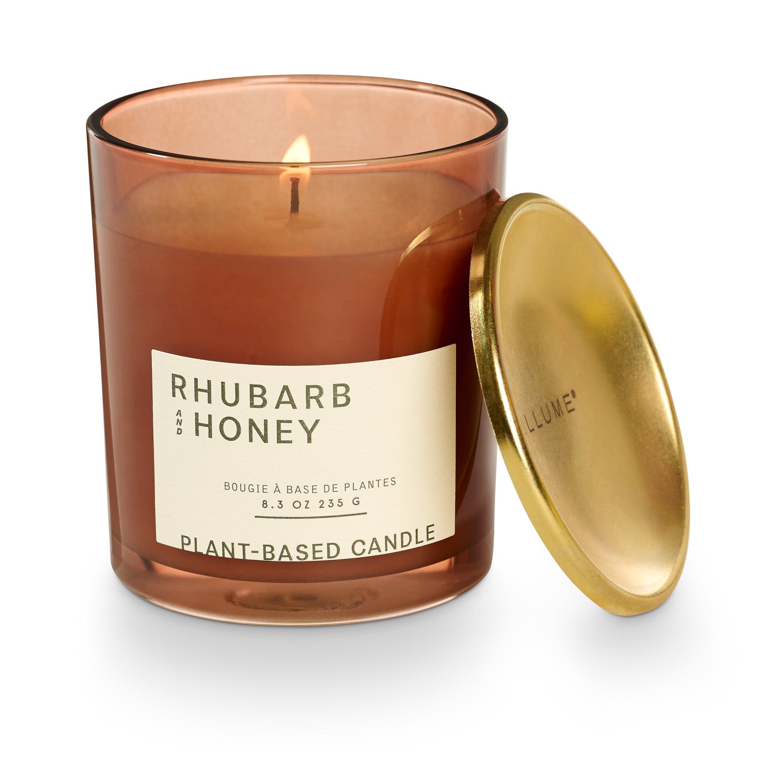 Illume Rhubarb & Honey Lidded Jar Candle 8.3oz (Case of 2)