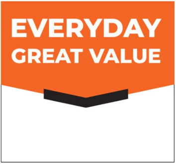 Campus&Co. Shelf Talker, Every Day Great Value 10ct