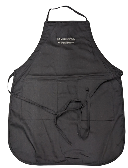 Black Aprons with Campus&Co. Embroidered Logo (1 Count)