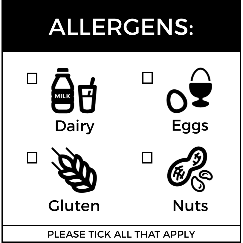 Labels - Allergens (Roll of 500)