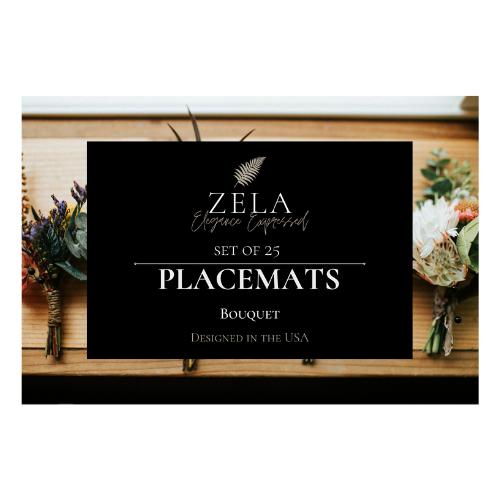 Zela Bouquet Placemats 25pk (Case of 2)