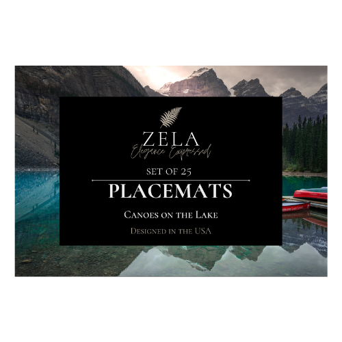 Zela Canoes Placemats 25pk (Case of 2)