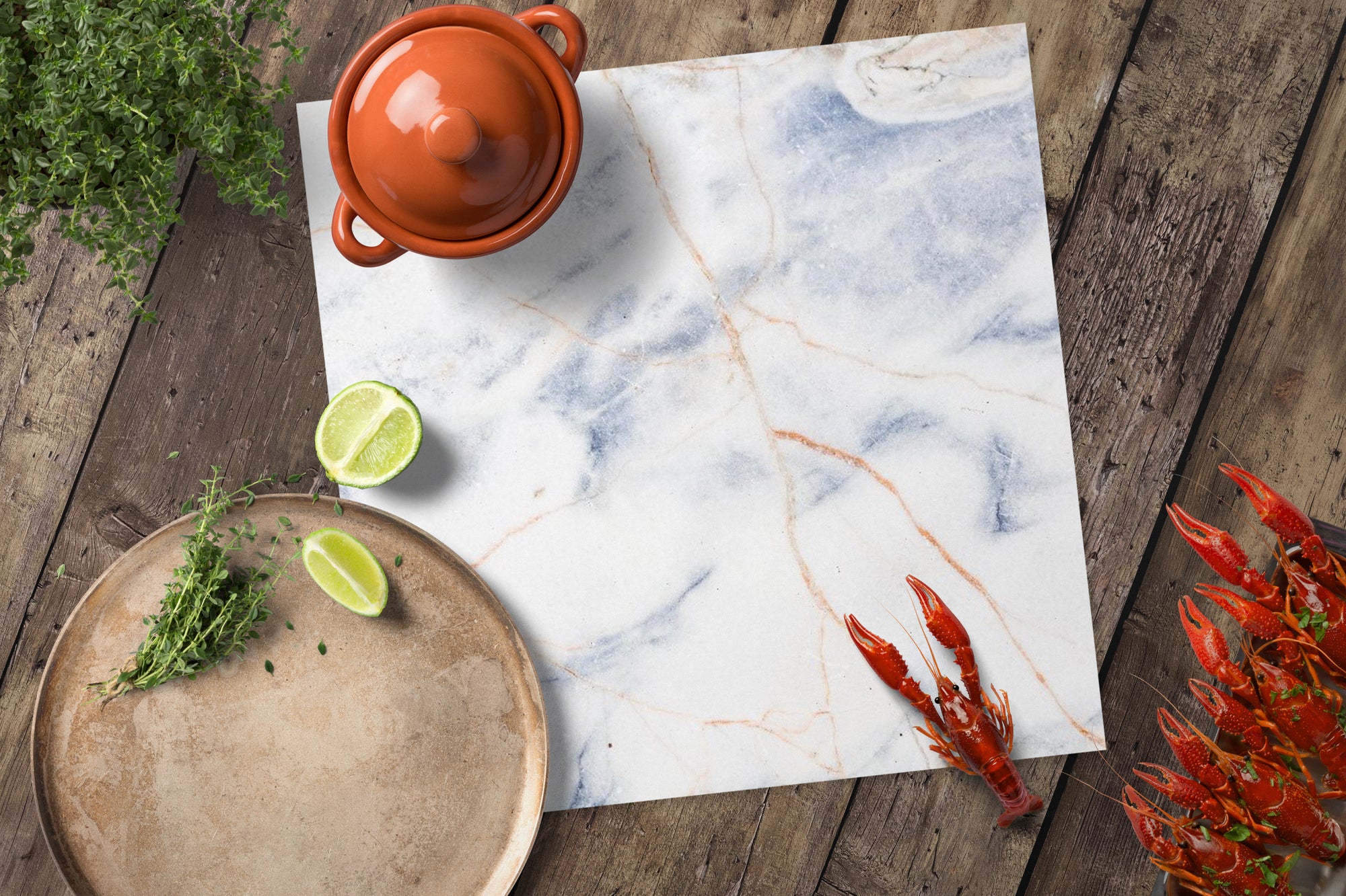 Zest Trading Mediterranean Marble Square Greaseproof Paper (Case of 50)