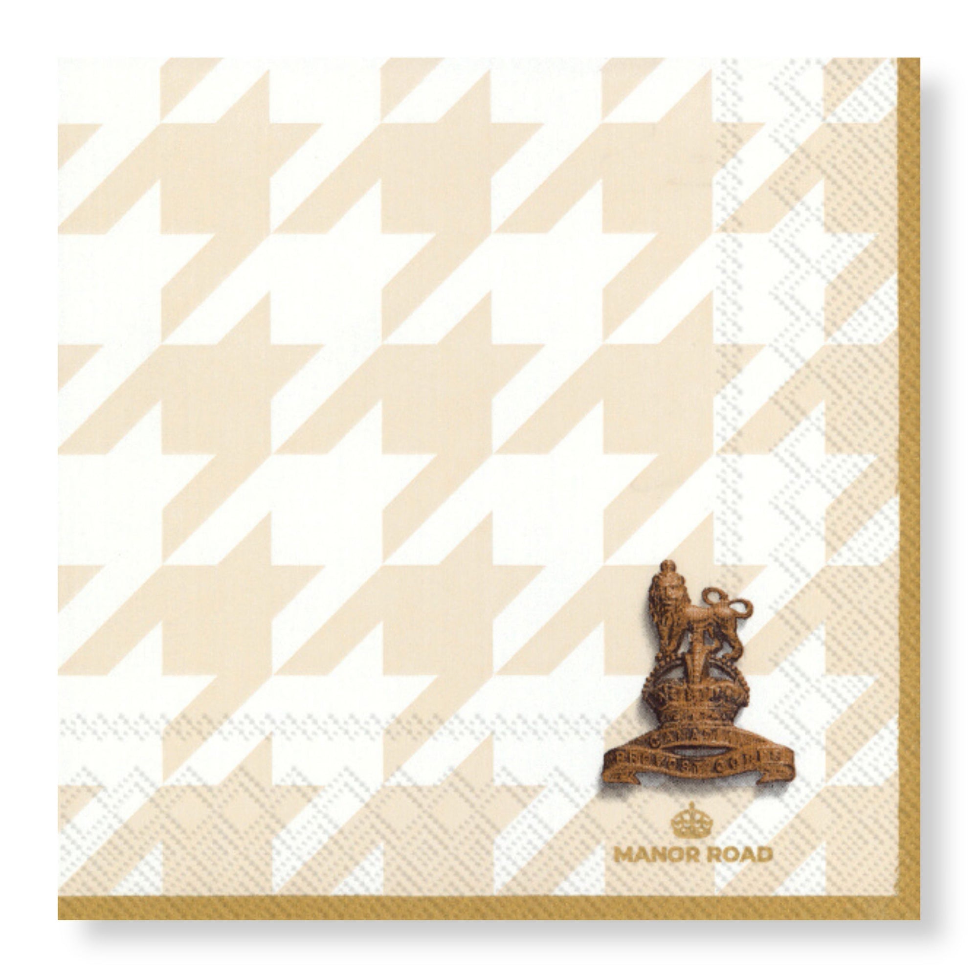 Manor Road Classic Houndstooth Luncheon Napkins 20Pk (Case of 6)