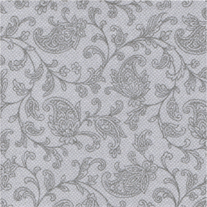 Papstar Royal Collection Napkins Ornaments Design - Grey 20 Ct. Pack (Case of 7)