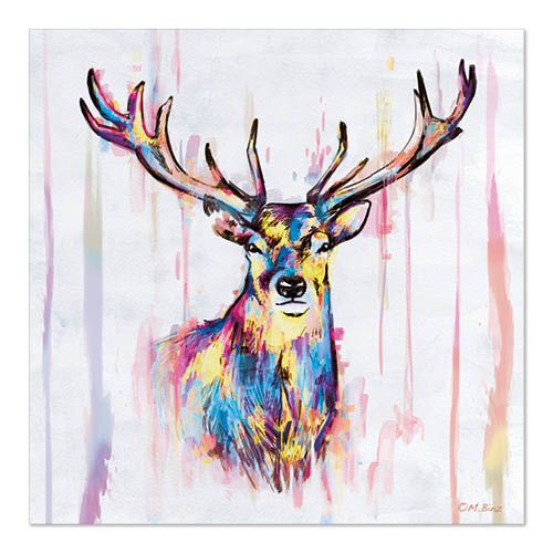 Papstar Classic Edition Napkins - Colourful Deer (Case of 5)