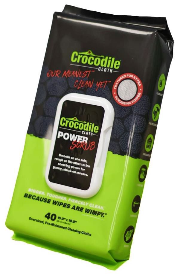 Crocodile Cloth PowerSCRUB Huge Cloths 40pk (Case of 12)