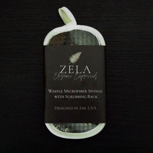 Zela Fig & Eucalyptus Waffle Microfiber Sponge (Case of 1)