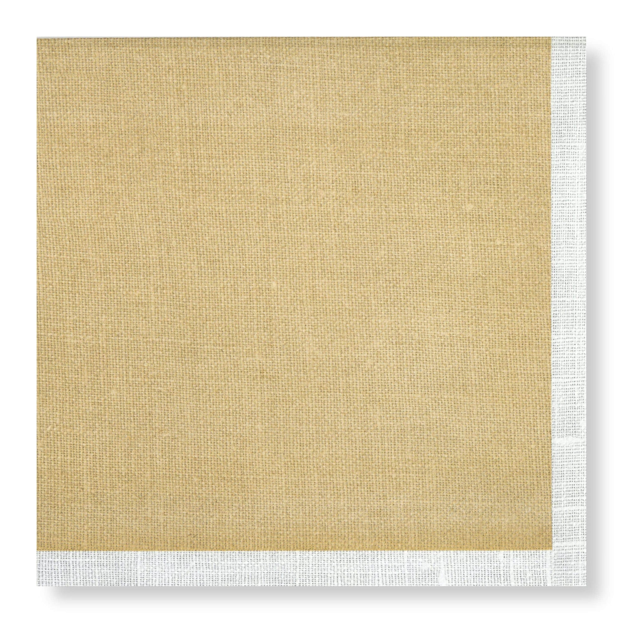 Manor Road Linen Gold Natural Dinner Napkins 20Pk (Case of 6)