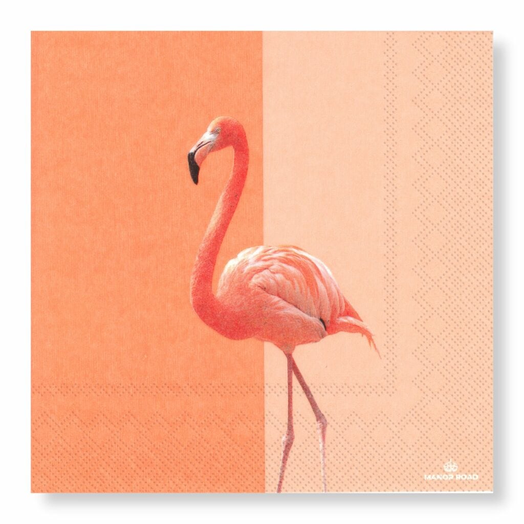 Manor Road Flamingo Luncheon Napkins 20Pk (Case of 6)