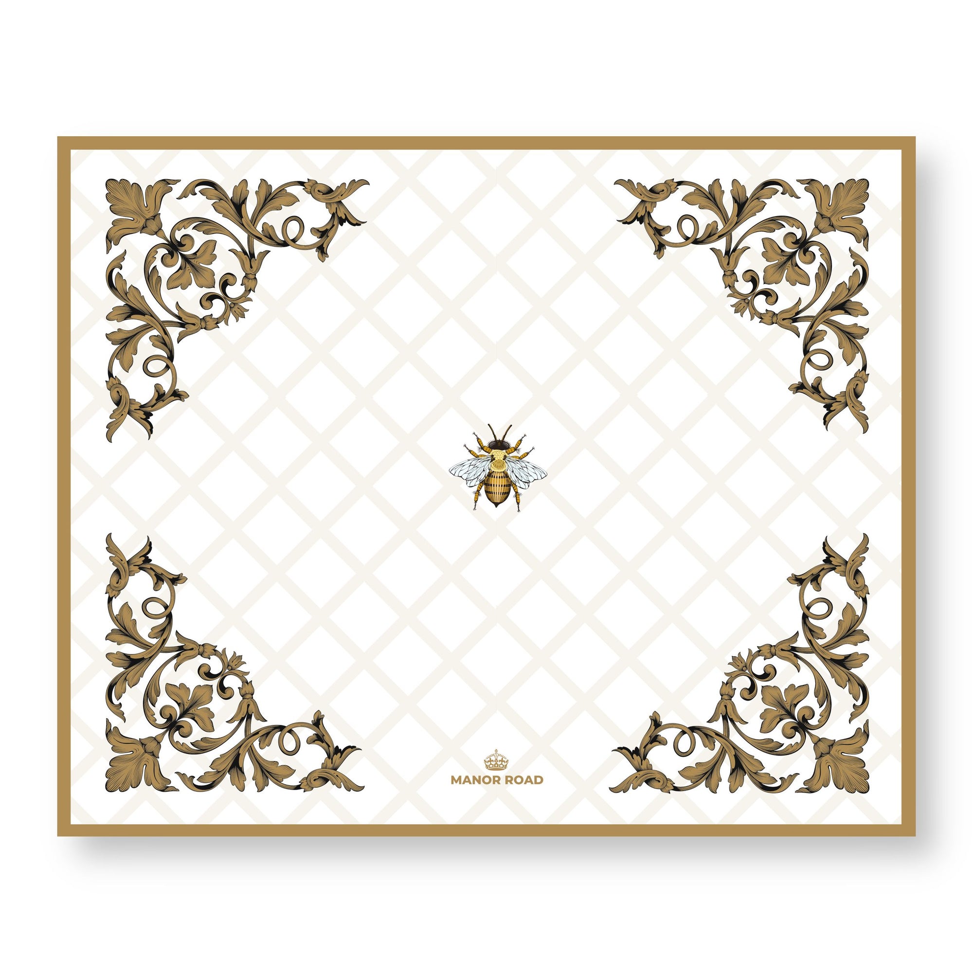 Manor Road Ornamental Bee Placemats 30Pk (Case of 2)