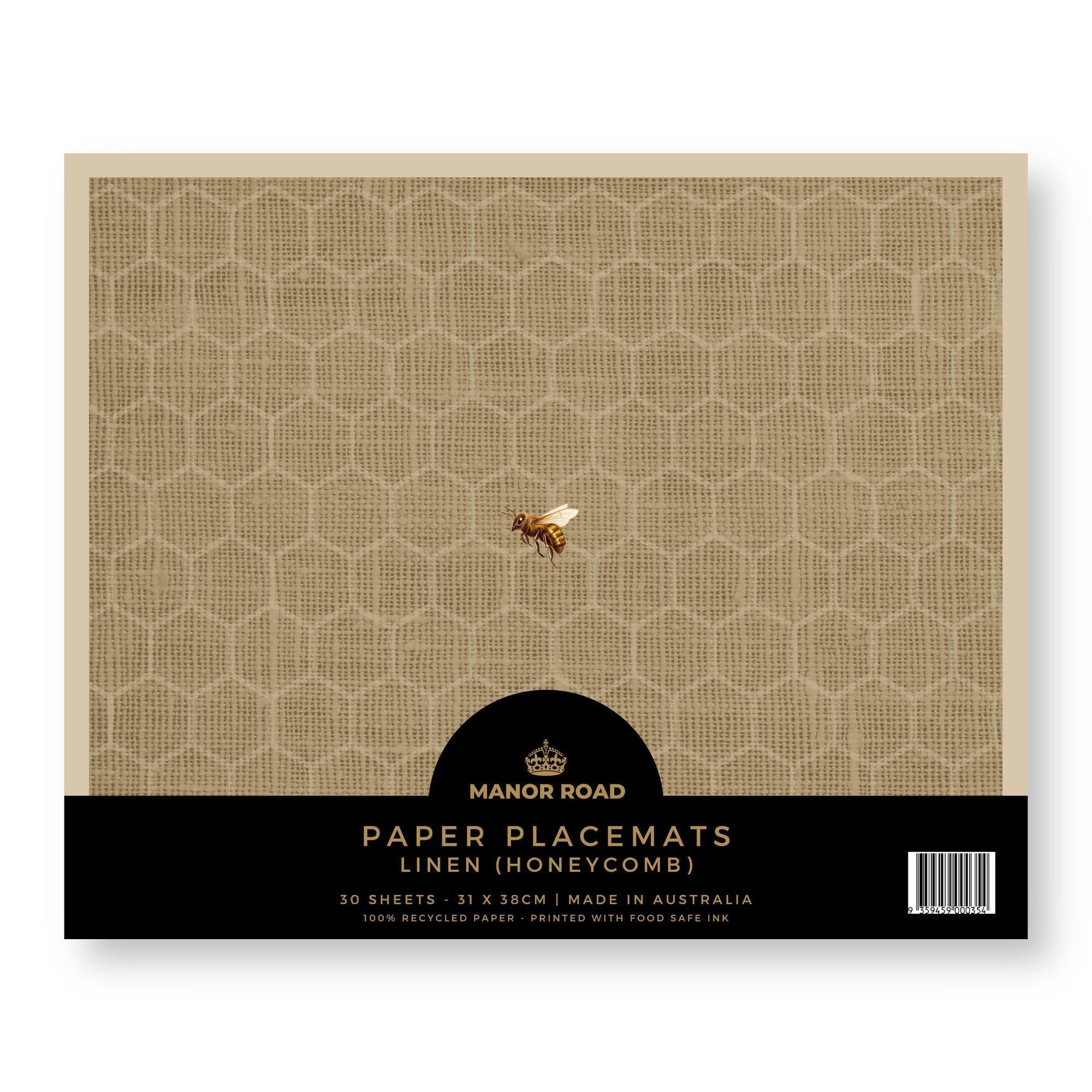 Manor Road Linen (Honeycomb) Placemats 30Pk (Case of 2)