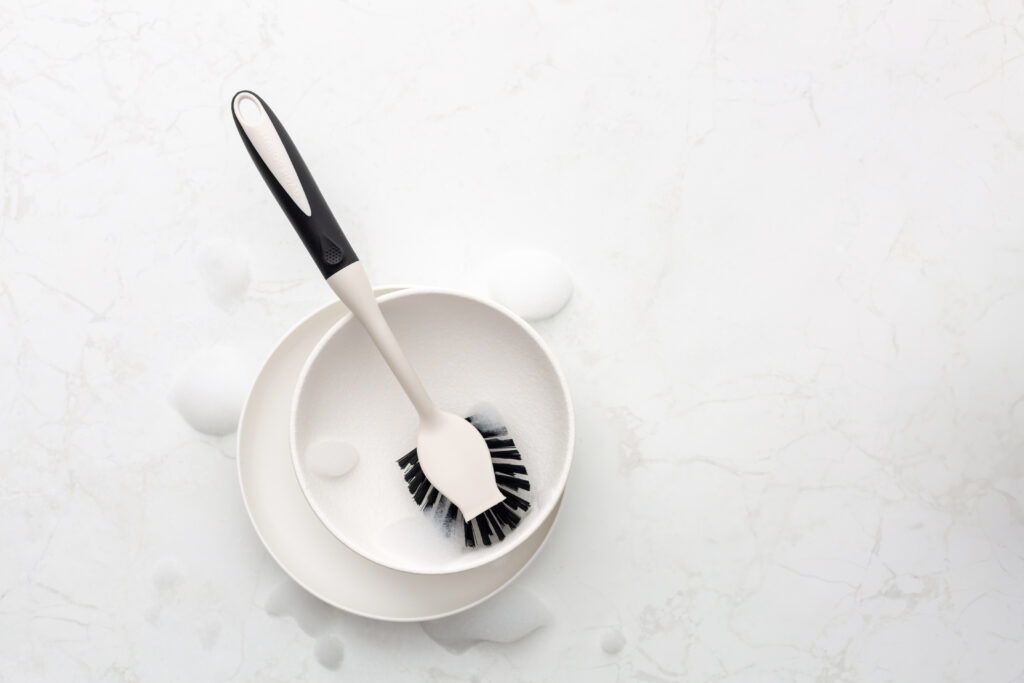 Manor Road Black & Pebble Dish Brush (Case of 10)