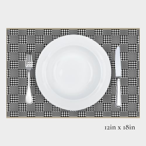 Zela Timeless Elegance Houndstooth Placemats 25pk (Case of 2)