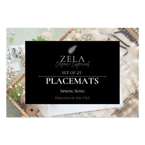 Zela Spring Song Placemats 25pk (Case of 2)