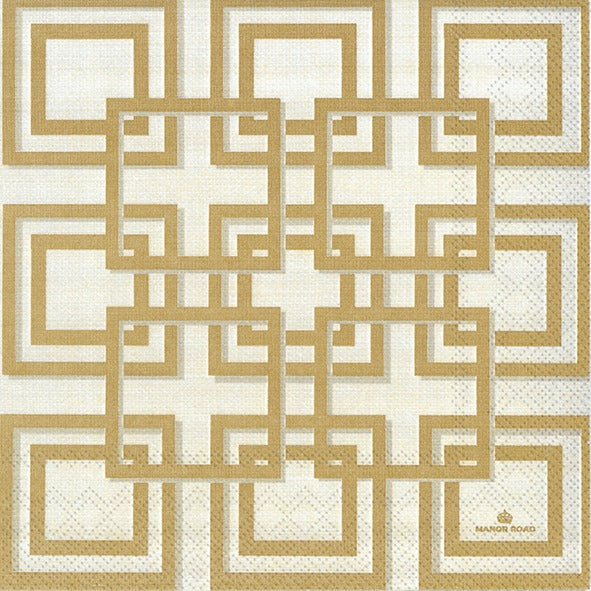 Manor Road Luxor Luncheon Napkins 20Pk (Case of 6)
