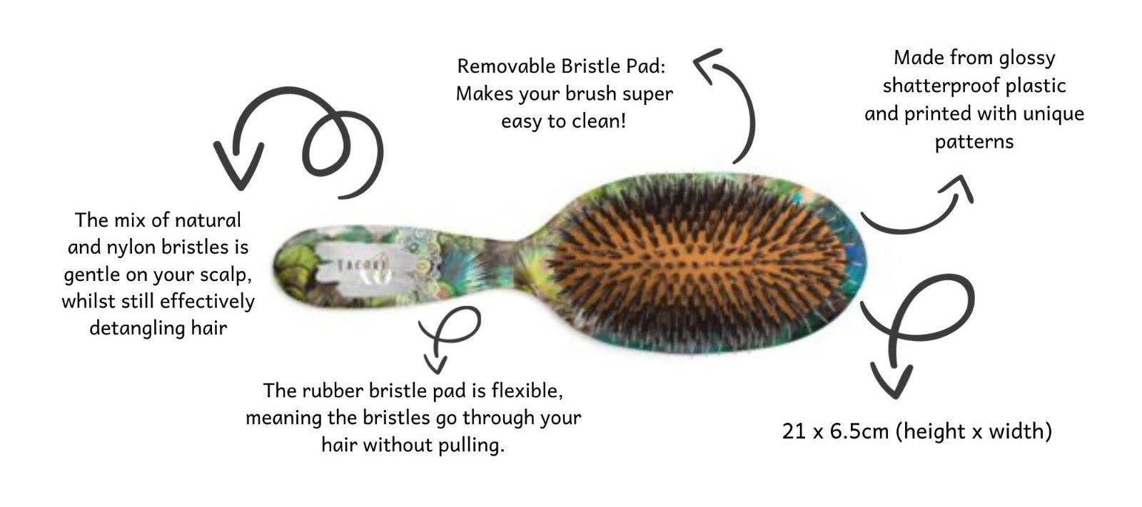 Tacori Smile Hair Brush - HB0047