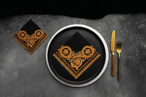 Manor Road Golden Crown Luncheon Napkins 20Pk (Case of 6)