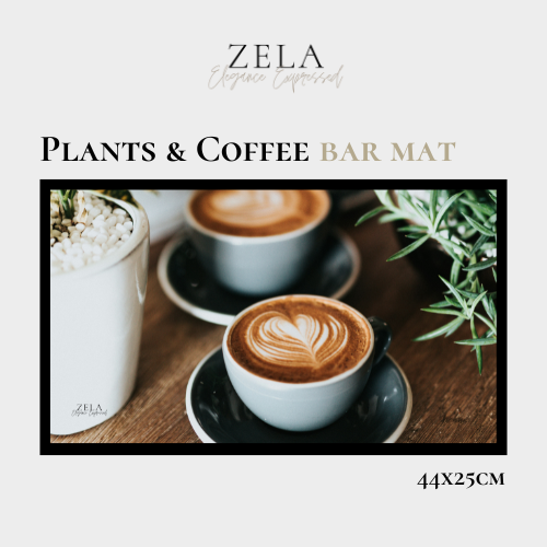 Zela Plants & Coffee Bar Mat 44x25 (Case of 1)