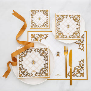 Manor Road Ormental Bee Cocktail Napkins 20Pk (Case of 6)