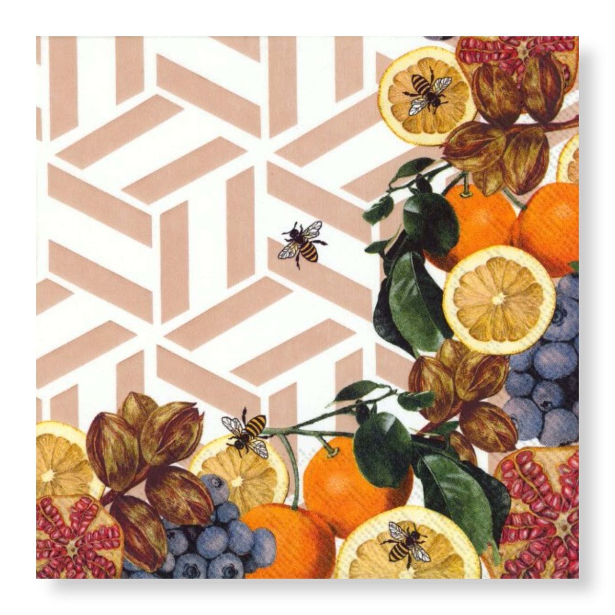 Manor Road Summer Fruits Luncheon Napkins 20Pk (Case of 6)