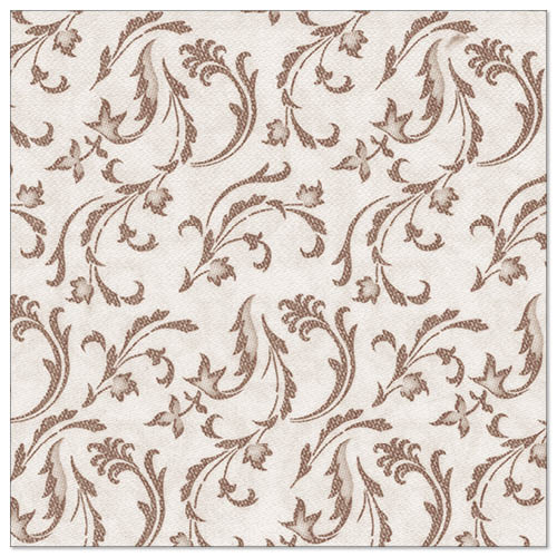 Papstar Royal Collection Napkins Damascato Design - Brown 40x40cm 50pk (Case of 5)