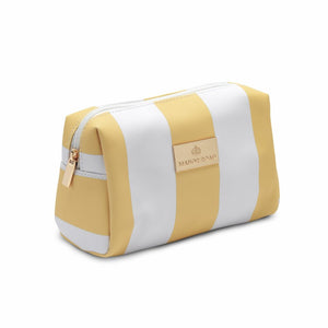 Manor Road Lemon & White Stripe Travel Bag