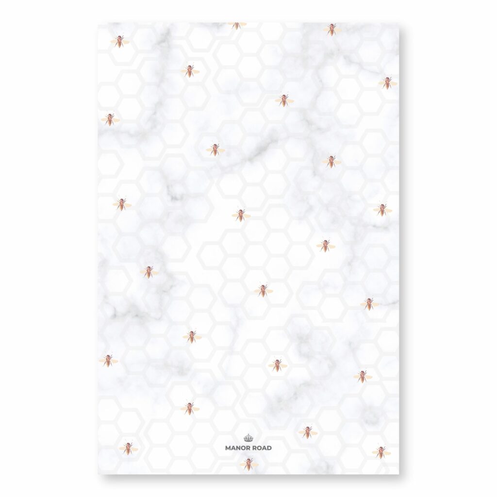 Manor Road Marbled Bee Microfiber Tea Towel