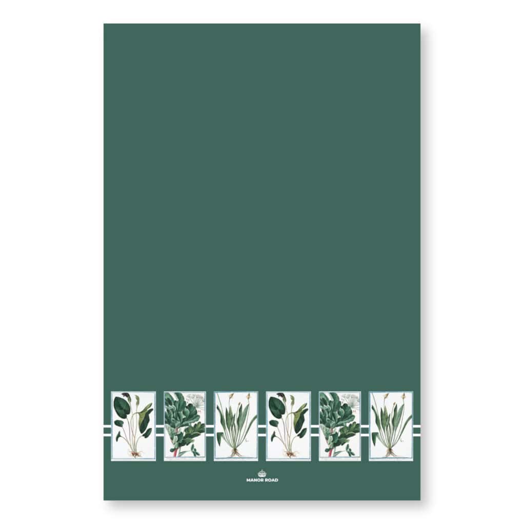 Manor Road Verde Microfibre Tea Towel