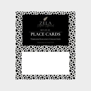 Zela Timeless Elegance Polka Dots Place Cards 25pk (Case of 2)