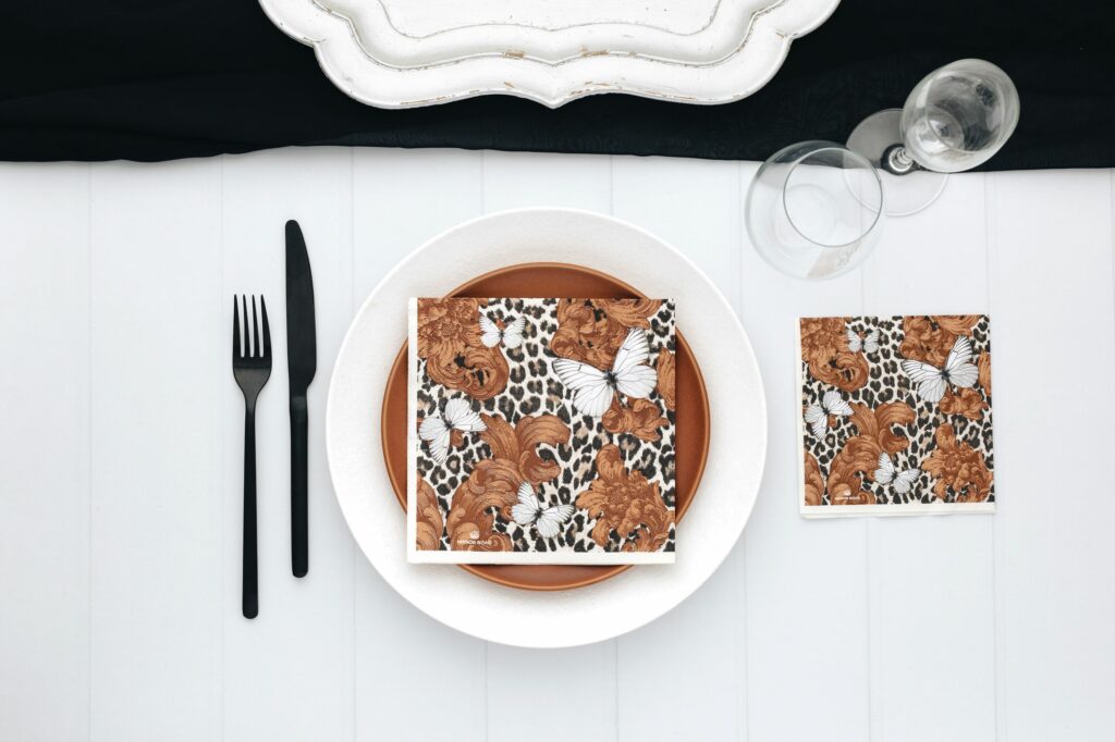 Manor Road Baroque Leopard Cocktail Napkins 20Pk (Case of 6)