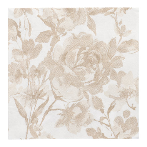 Papstar Royal Collection Napkins Rose - Sand 40x40cm 20pk (Case of 8)
