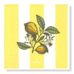 Manor Road Lemon Sorbet Cocktail Napkins 20Pk (Case of 6)