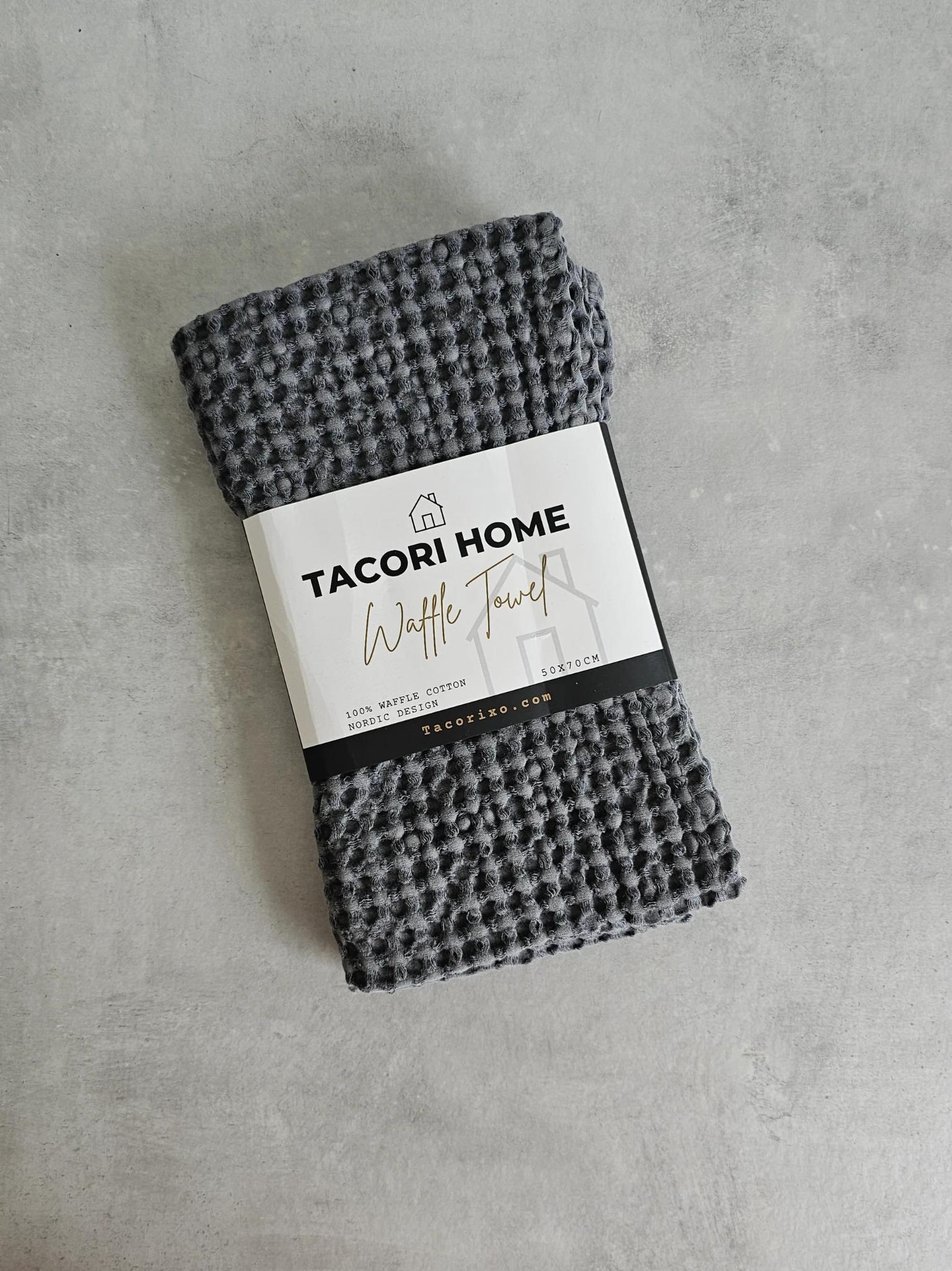 Tacori Home Waffle Towel Dark Grey 50x70cm (Case of 2)