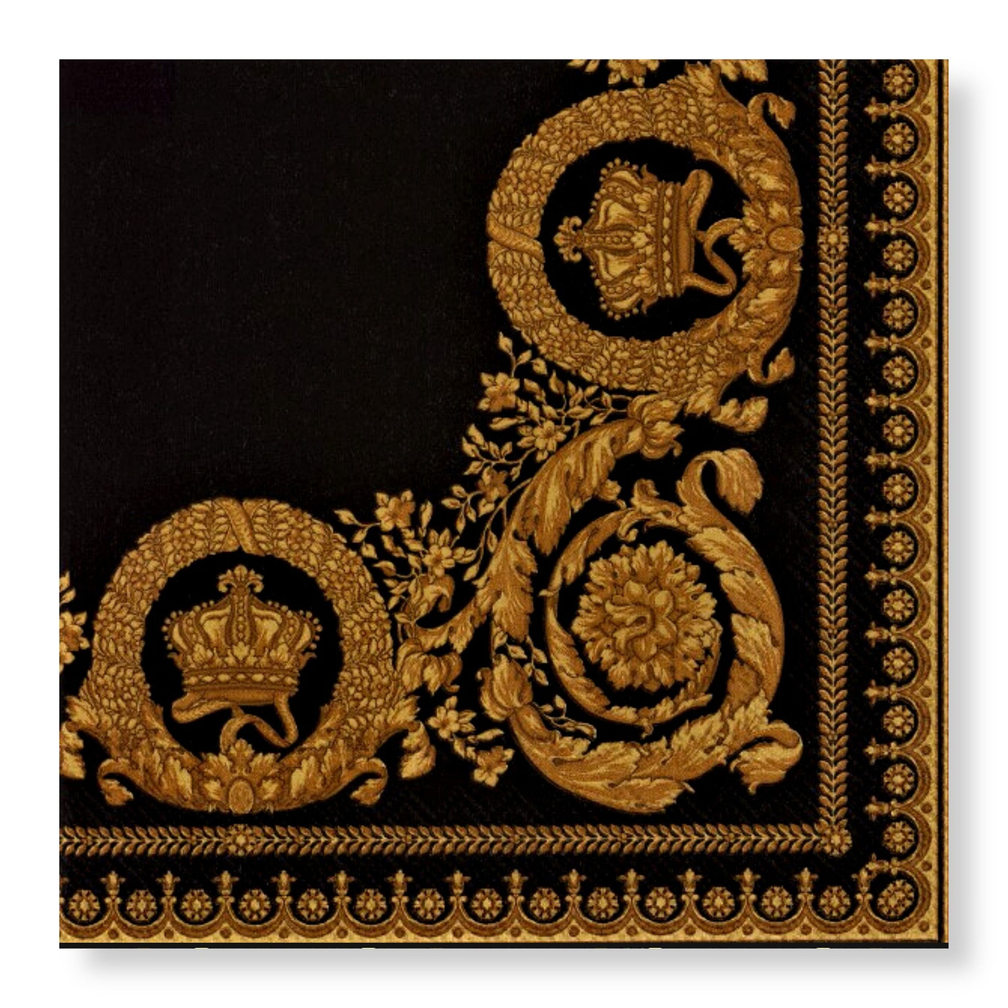 Manor Road Golden Crown Cocktail Napkins 20Pk (Case of 6)