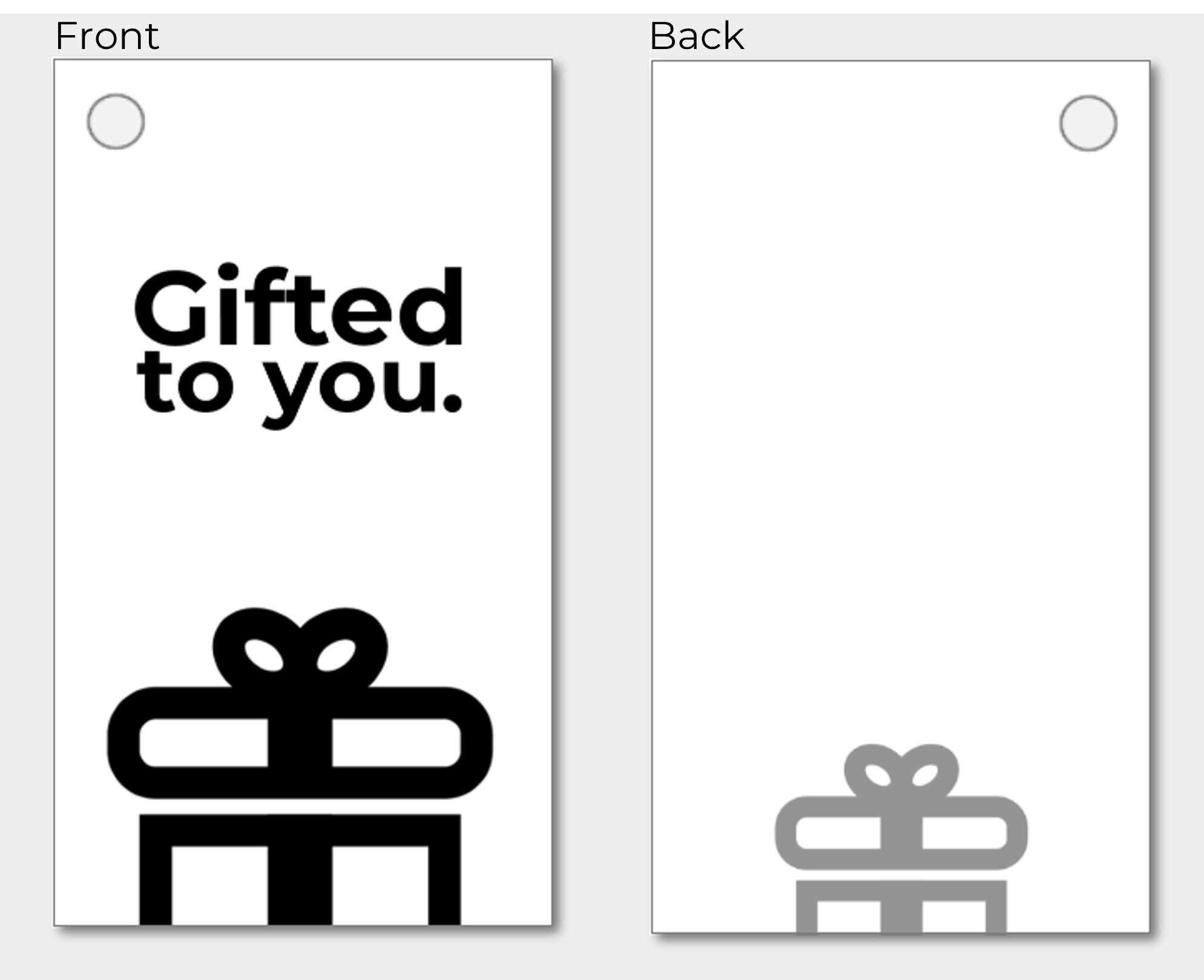 Campus&Co. Gifted To You. 2"x3.5" Hangtag 100ct