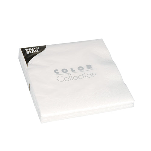 Papstar Color Collection White Napkins 33x33cm 20pk (Case of 5)