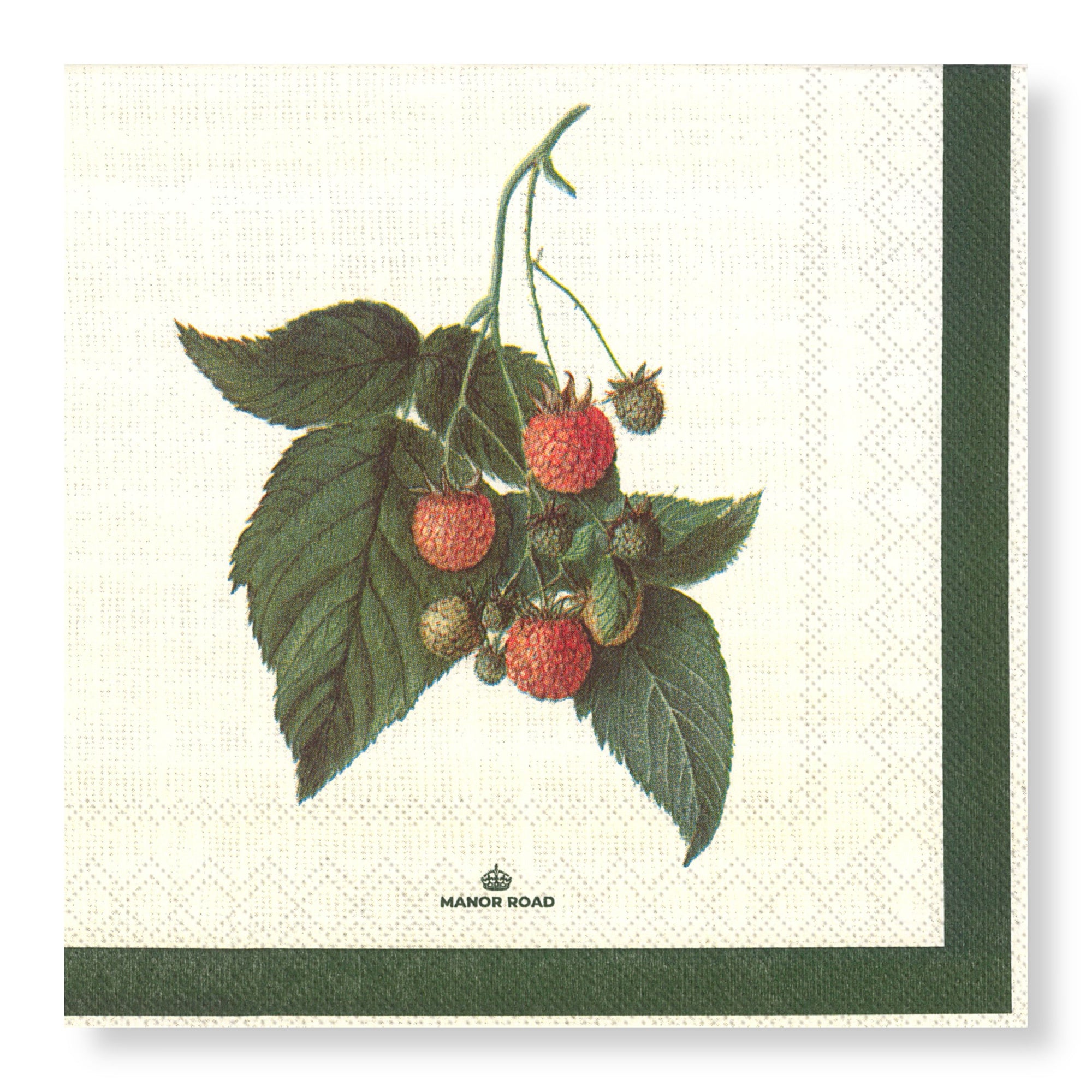 Manor Road Raspberry Harvest Dinner Napkins 20Pk (Case of 6)