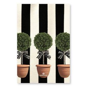 Manor Road Topiary Microfiber Tea Towel