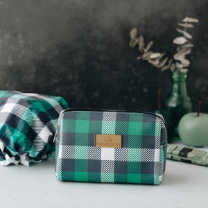 Manor Road Classic Plaid Green Travel Bag