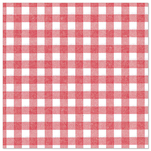Papstar Royal Collection Napkins Vichy Karo - Red 40x40cm 50pk (Case of 5)