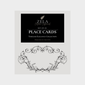 Zela Timeless Elegance Baroque Frame Place Cards 25pk (Case of 2)