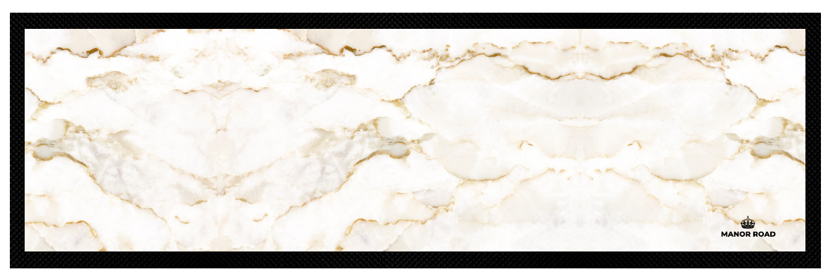 Manor Road Beige Marble Large Bar Mat 88x25cm 1pk