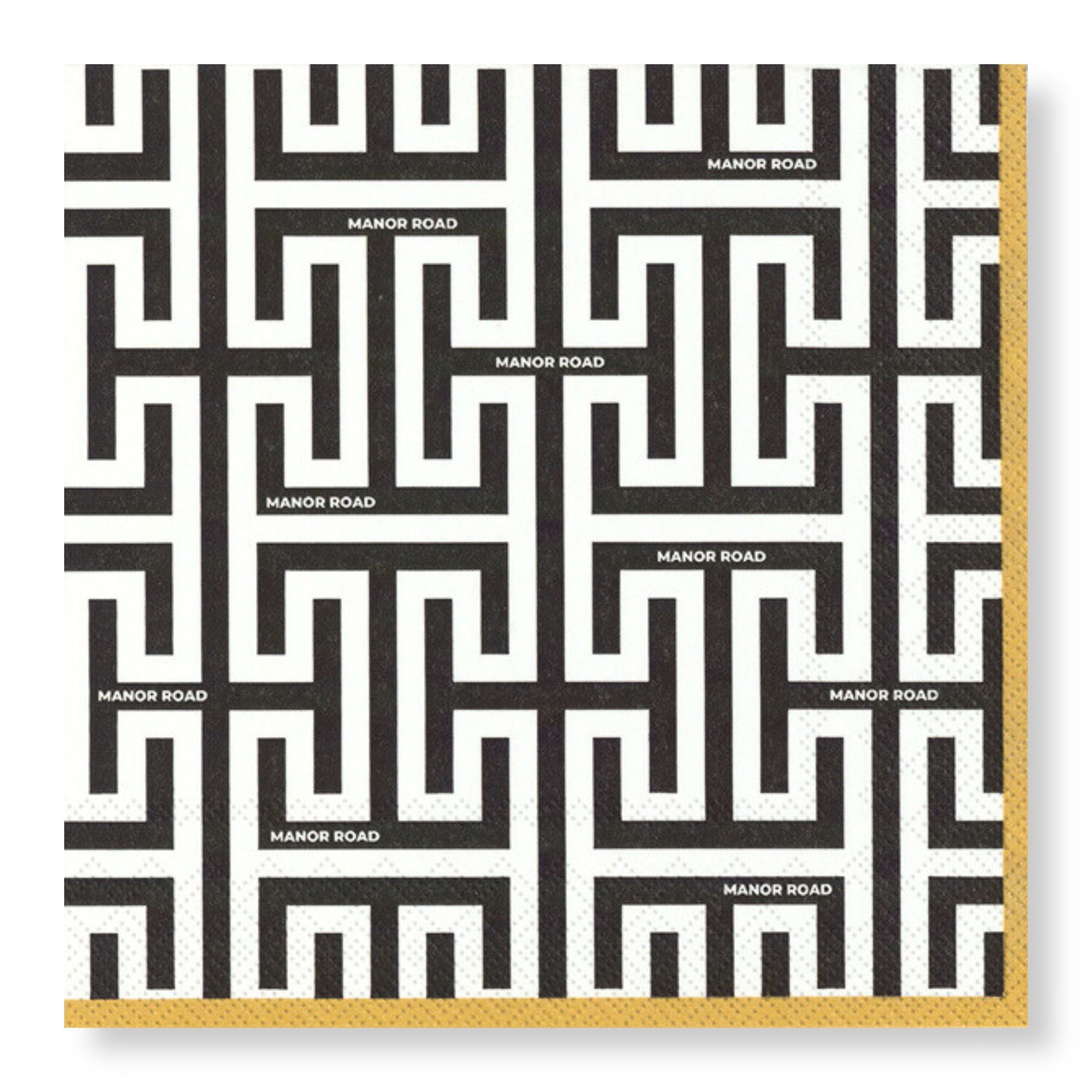 Manor Road Geolux Cocktail Napkins 20Pk (Case of 6)
