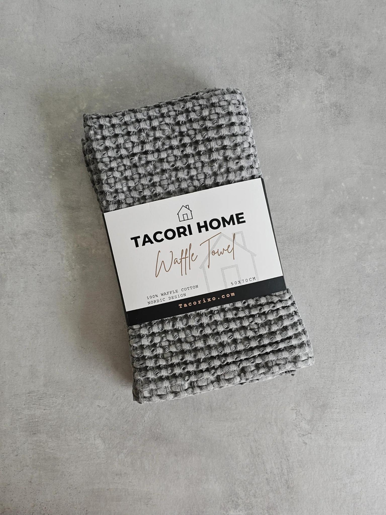 Tacori Home Waffle Towel Light Grey 50x70cm (Case of 2)