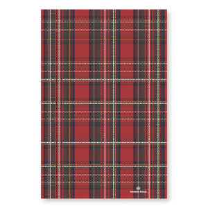 Manor Road Red Tartan Microfiber Tea Towel