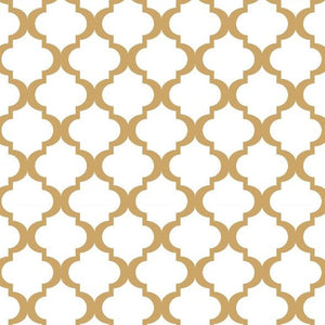 Zest Trading Moroccan Gold Small Square Greaseproof Paper (Case of 50)