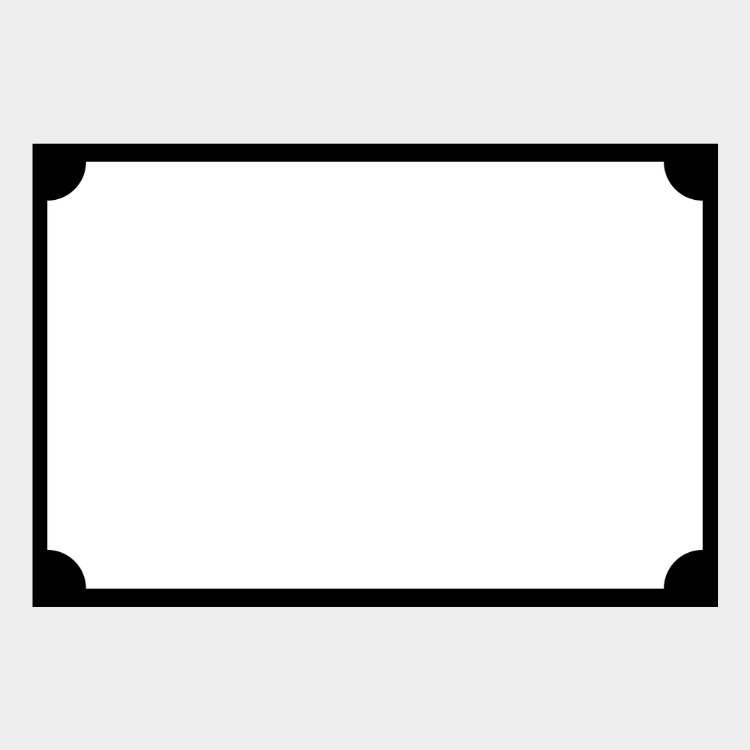 Zela Simple Elegance Collection Black Border Placemats 25pk (Case of 6)