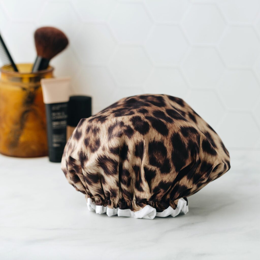 Manor Road Leopard Shower Cap