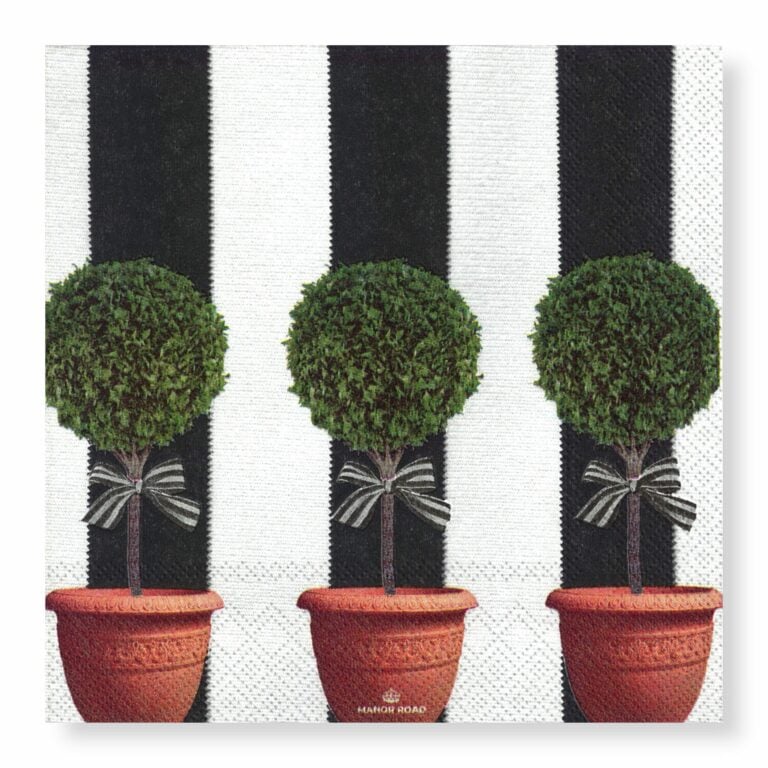 Manor Road Topiary Luncheon Napkins 20Pk (Case of 6)
